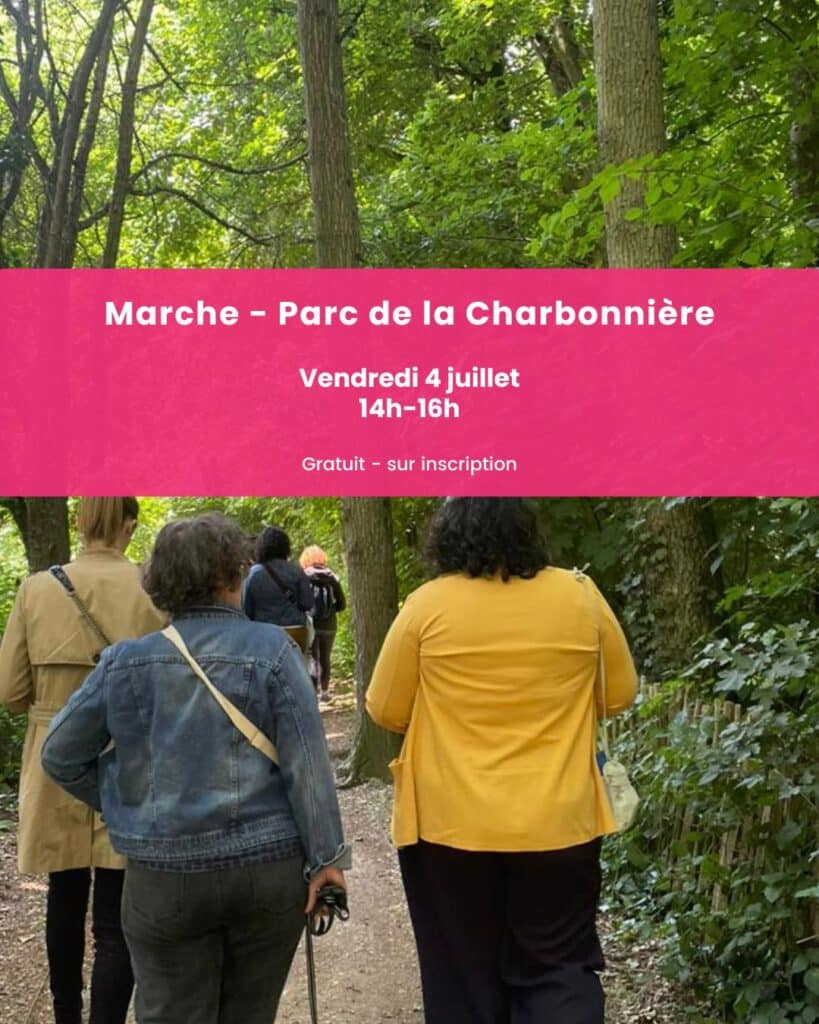 Marche entre entrepreneures au parc de la charbonnière, saint jean le braye