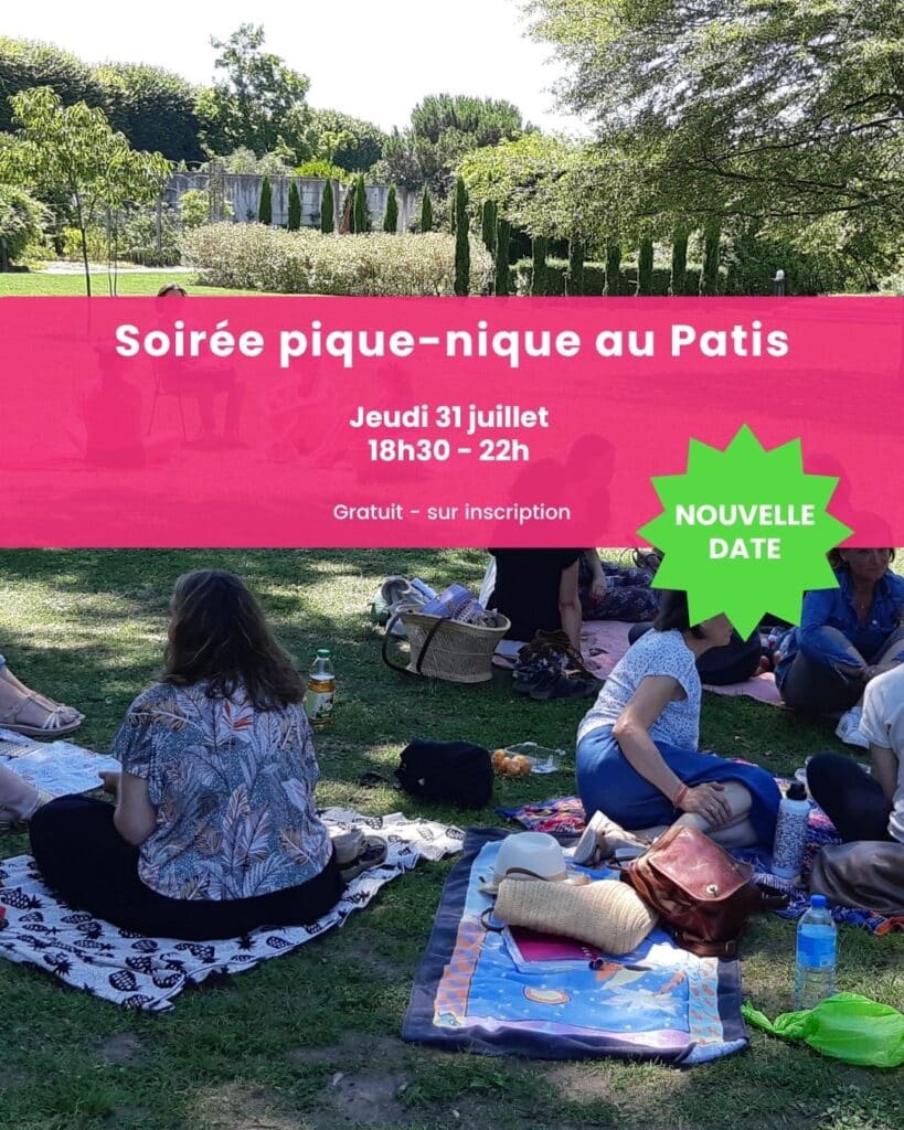 soirée pique-nique le 31 juillet 2025 entre entrepreneures à Orléans